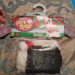 Rubie's Santa Dog Costume - Red, White, Black